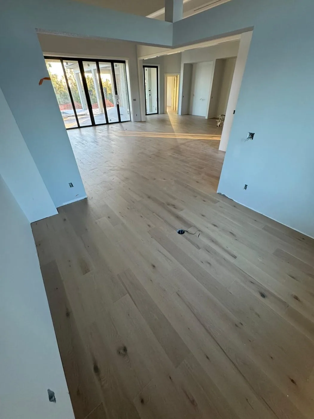 White oak wide plank hardwood