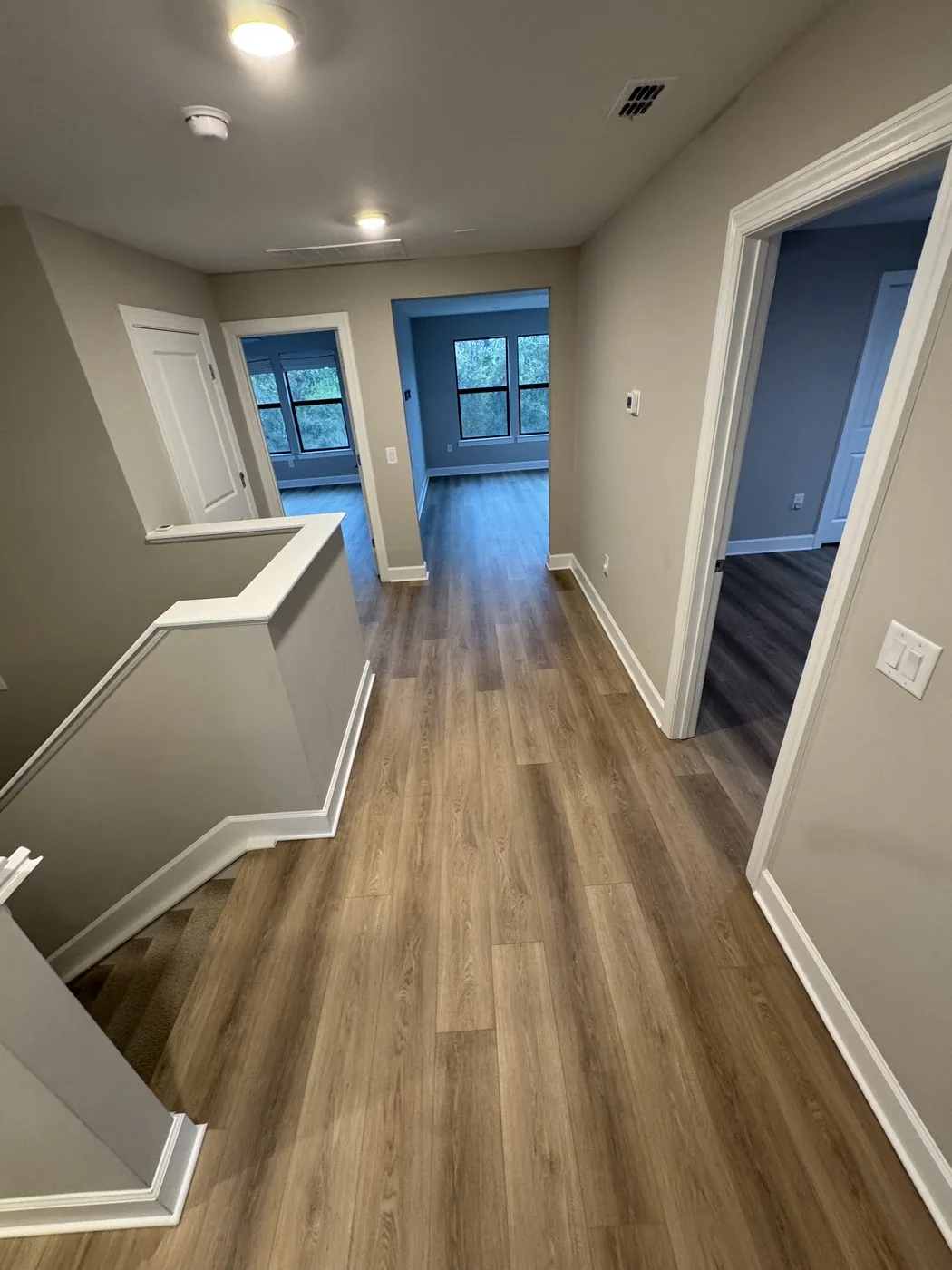 LVP multi-room hallway