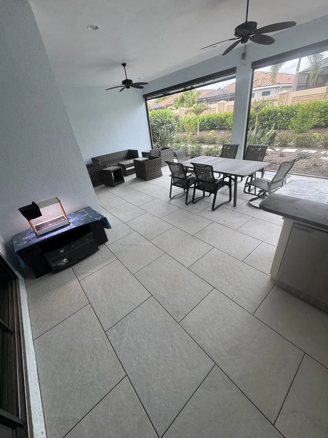 Large format patio tile